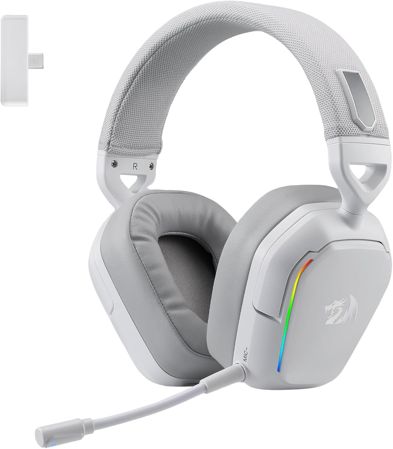 Redragon MIRA H868 RGB Wireless Gaming Headset – White Redragon MIRA H868 RGB Wireless Gaming Headset – White